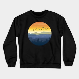 Awesome sunrise and sunset Crewneck Sweatshirt